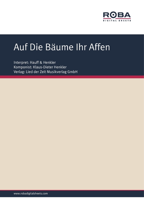 Auf Die B&auml;ume Ihr Affen - Klaus-Dieter Henkler, Gerd Halbach