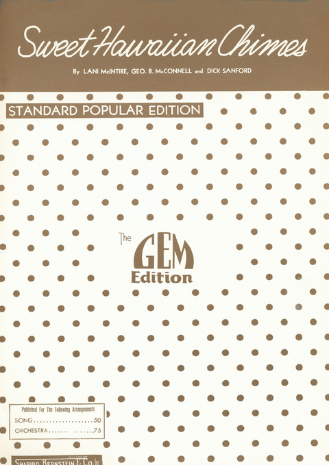 Sweet Hawaiian Chimes - Lani Mc Intire, Geo. B. Mc Connell, Dick Sanford