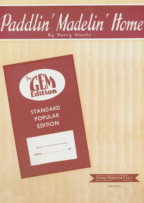 Paddlin' Madelin' Home - Harry Woods