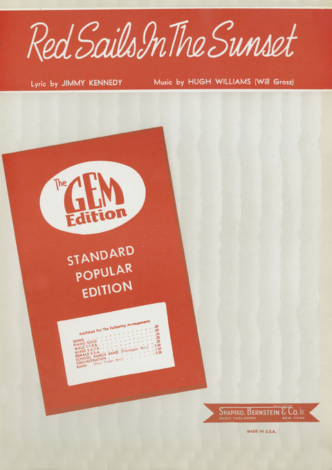 Red Sails In The Sunset - Hugh Williams, Jimmy Kennedy