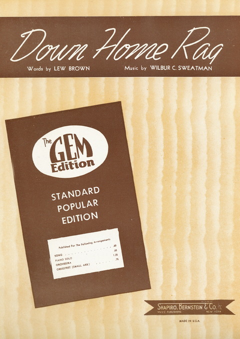 Down Home Rag (Deeten Datten Dooten) - Wilbur C. Sweatman, Lew Brown