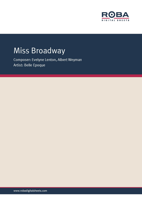 Miss Broadway - Evelyne Lenton, Albert Wexman