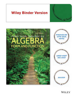 Algebra: Form and Function - Guadalupe I Lozano, Deborah Hughes-Hallett, Eric Connally