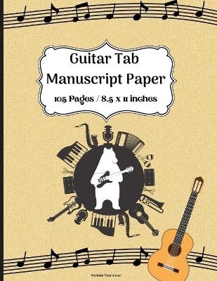 Guitarist Tab manuscript paper
