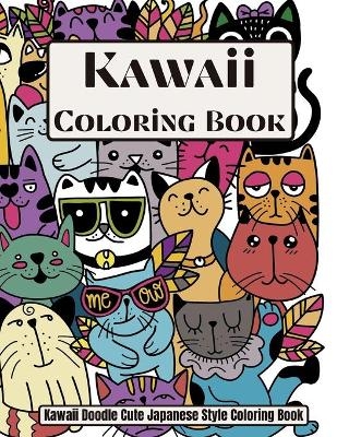 Kawaii Coloring book Kawaii Doodle Cute Japanese Style Coloring book