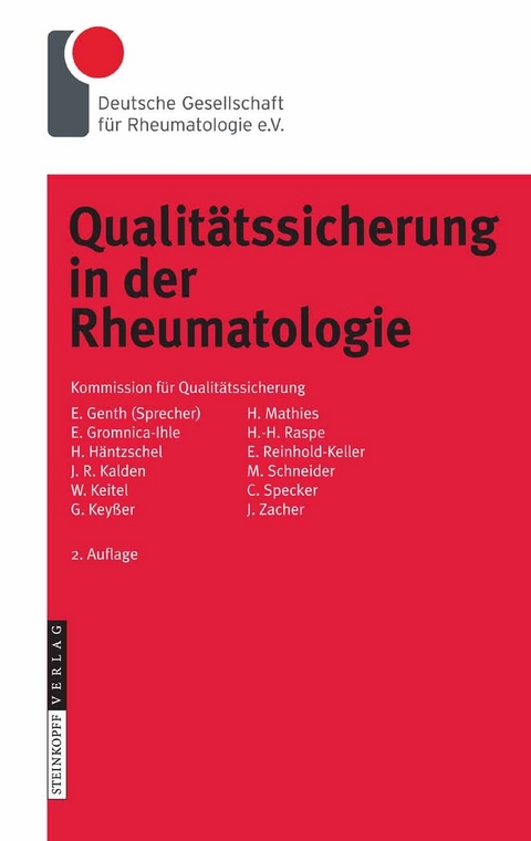 Qualit&auml;tssicherung in der Rheumatologie - 