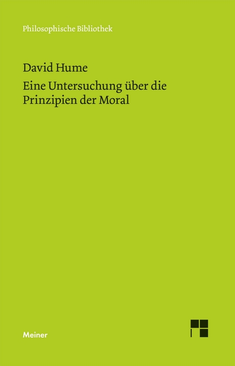 Eine Untersuchung über die Prinzipien der Moral - David Hume