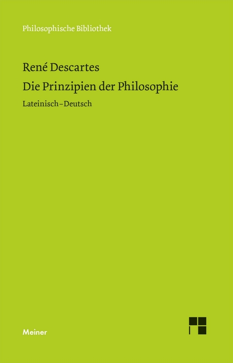 Die Prinzipien der Philosophie - Ren&eacute; Descartes