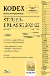 KODEX Steuer-Erl&auml;sse 2021/22, Band I - Elisabeth Titz-Fr&uuml;hmann