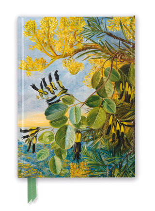 Kew Gardens: Marianne North: Flowers of the Flame-Tree and Yellow and Black Twiner, West Australia (Foiled Journal)