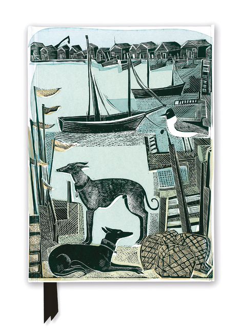Angela Harding: Harbour Whippets (Foiled Journal) - 