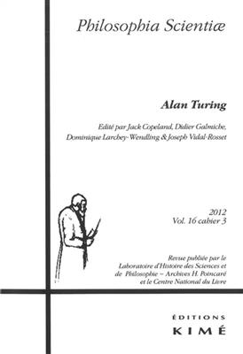 PHILOSOPHIA SCIENTIAE T16 CAHIER 3 2012 -  TURING ALAN