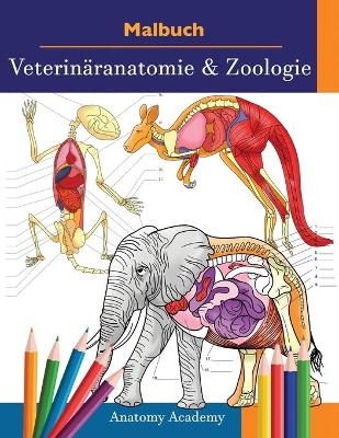 Malbuch Veterin&auml;ranatomie & Zoologie - Anatomy Academy