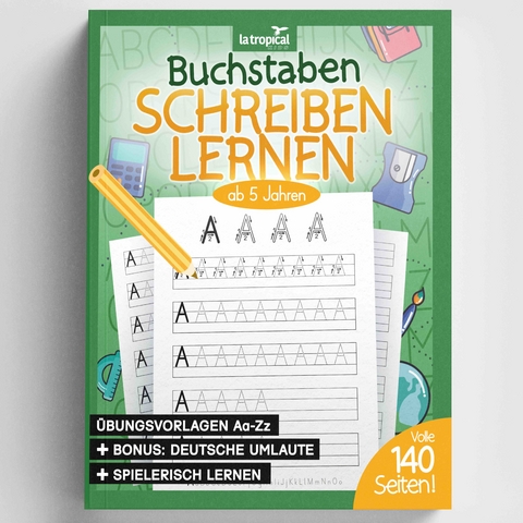 Buchstaben schreiben lernen ab 5 Jahren - 