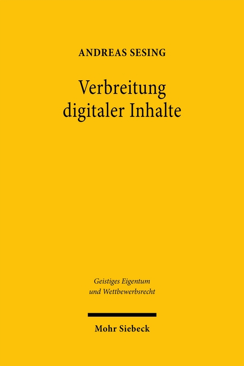 Verbreitung digitaler Inhalte - Andreas Sesing