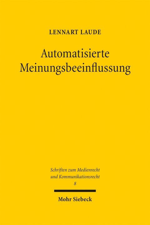 Automatisierte Meinungsbeeinflussung - Lennart Laude