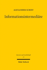 Informationsintermedi&auml;re - Alexander Schiff