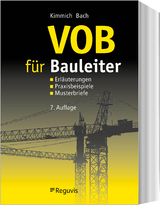 VOB für Bauleiter - Kimmich, Bernd; Bach, Hendrik