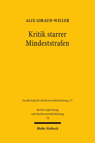 Kritik starrer Mindeststrafen