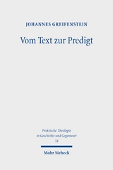 Vom Text zur Predigt - Johannes Greifenstein