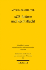 AGB-Reform und Rechtsflucht - Antonia Sommerfeld