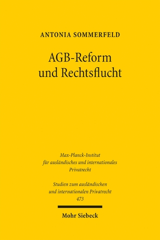 AGB-Reform und Rechtsflucht