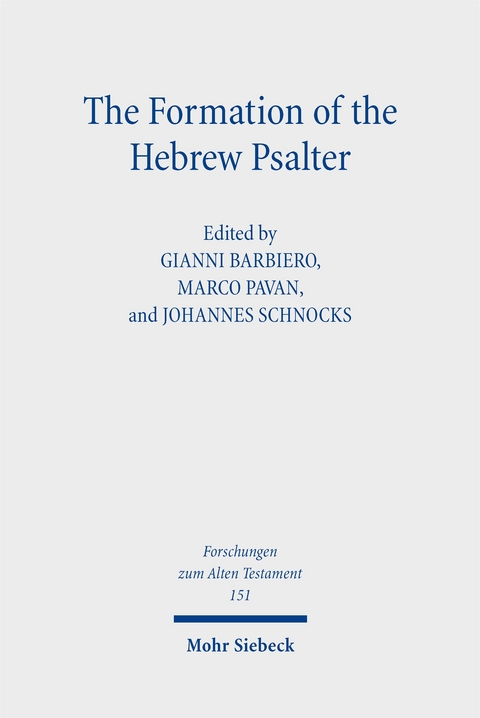 The Formation of the Hebrew Psalter - 