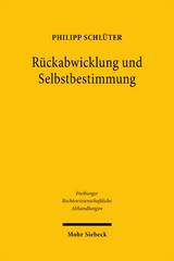 Rückabwicklung und Selbstbestimmung - Philipp Schlüter