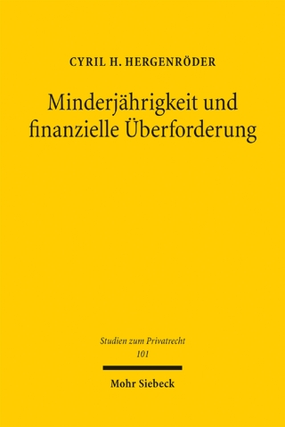 Minderjährigkeit und finanzielle Überforderung