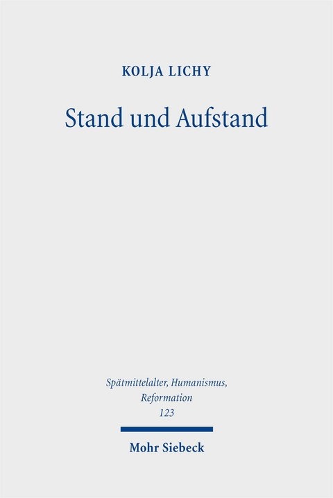 Stand und Aufstand - Kolja Lichy