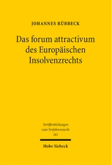 Das forum attractivum des Europäischen Insolvenzrechts - Johannes Rübbeck