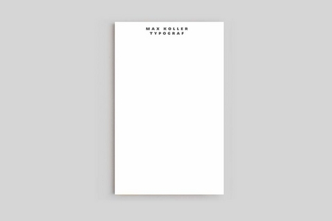 Max Koller - Typograf - Jost Hochuli