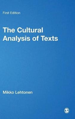 The Cultural Analysis of Texts - Mikko Lehtonen
