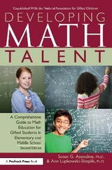 Developing Math Talent - Assouline, Susan G.; Lupkowski-Shoplik, Ann