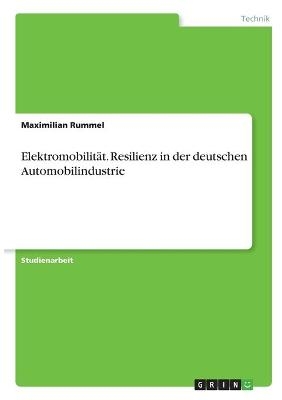 ElektromobilitÃ¤t. Resilienz in der deutschen Automobilindustrie