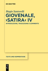 Giovenale, &rsaquo;Satira&lsaquo; IV - Biagio Santorelli