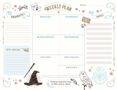 Harry Potter: Weekly Planner Notepad -  Insight Editions