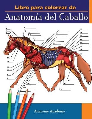 Libro para colorear de Anatom&iacute;a del Caballo - Anatomy Academy