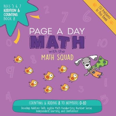 Page A Day Math Addition & Counting Book 8 - Janice Auerbach