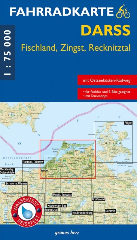 Fahrradkarte Dar&szlig;, Fischland, Zingst