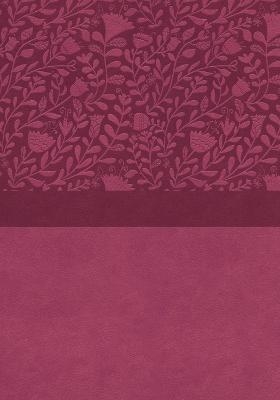 NIV, Super Giant Print Reference Bible (Font Size: 16.5-point), Leathersoft, Pink, Red Letter, Thumb Indexed, Comfort Print