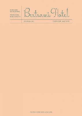 Fictional Hotel Notepads: Bertram's Hotel - Herb Lester Associates
