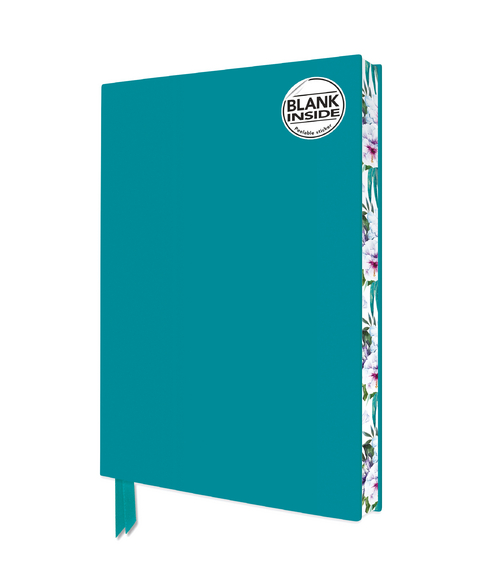 Turquoise Blank Artisan Notebook (Flame Tree Journals) - 