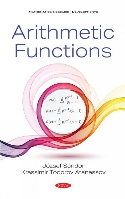 Arithmetic Functions - József Sándor