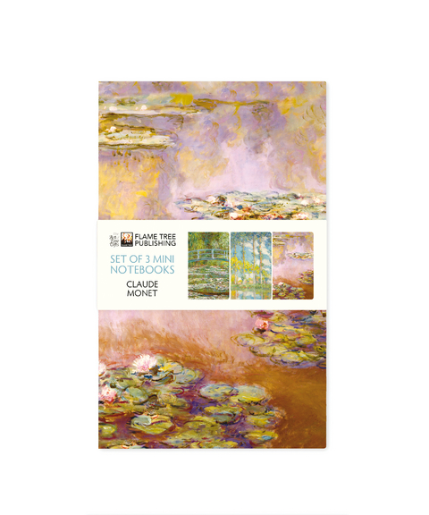 Claude Monet Set of 3 Mini Notebooks - 