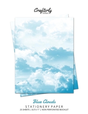 Blue Clouds Stationery Paper -  Crafterly Paperie