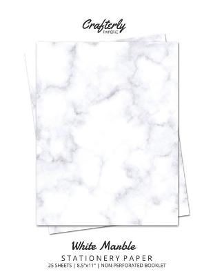 White Marble Stationery Paper -  Crafterly Paperie