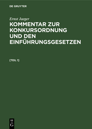 Kommentar zur Konkursordnung und den Einführungsgesetzen mit einem Anhang, enthaltend das Anfechtungsgesetz, Auszüge aus den Kostengesetzen, die Ausführungsgesetze der Einzelstaaten und die Geschäftsordnungen