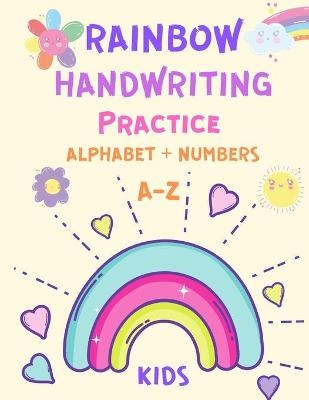 Rainbow Handwriting Practice Alphabet and Numbers