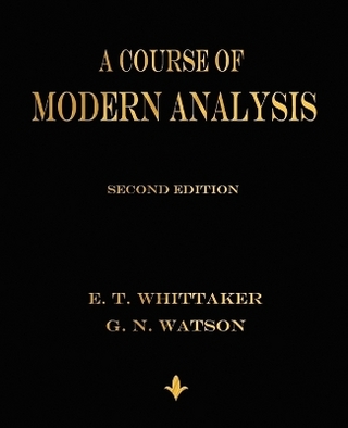 A Course of Modern Analysis